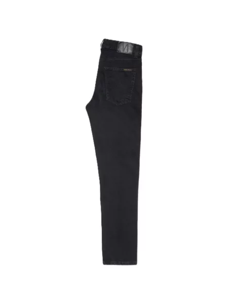 Traperice Nudie Jeans dizajn s pet džepova crna