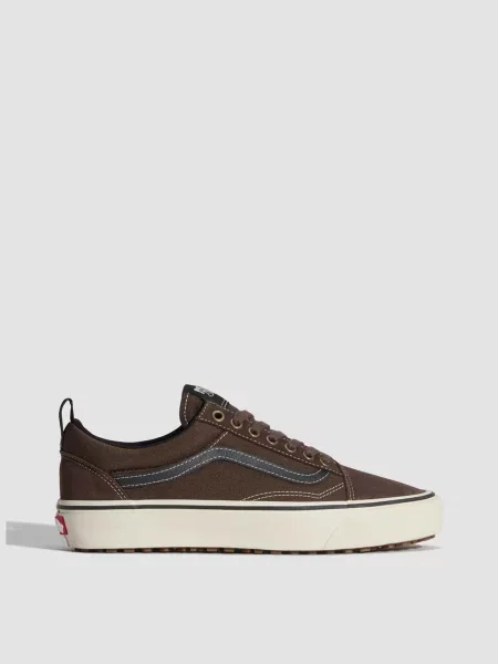 Замшевые утепленные кеды Vans коричневые