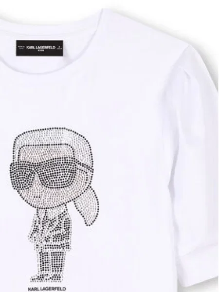 Karl Lagerfeld Kids Haljina za svaki dan S bijela