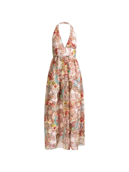 Rochie Silvia Tcherassi cu model floral cu imagine cu decolteu în V