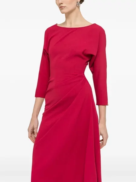 Rochie midi Nissa de costum roșu