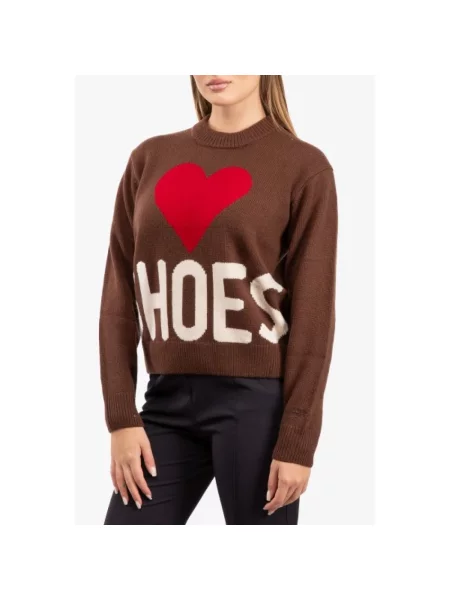 Sweter Saint Barth wełniany brązowy