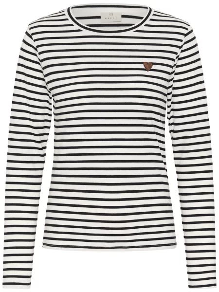 Kaffe Tricou KALiddy negru alb