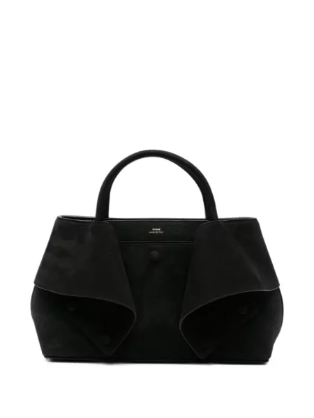 Geantă shopper Toteme din piele negru