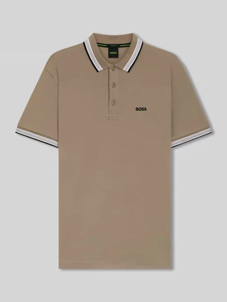 Koszulka polo o kroju regular fit z czystej bawełny model „PADDY” Boss Green zielona