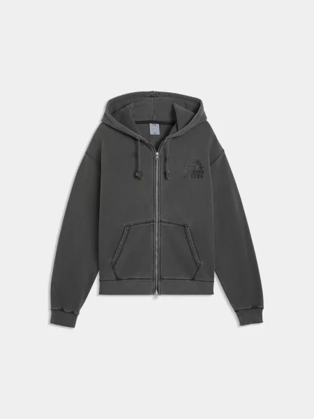 Спортивна кофта PUMA .now Full-zip Hoodie комбінований верх сірий
