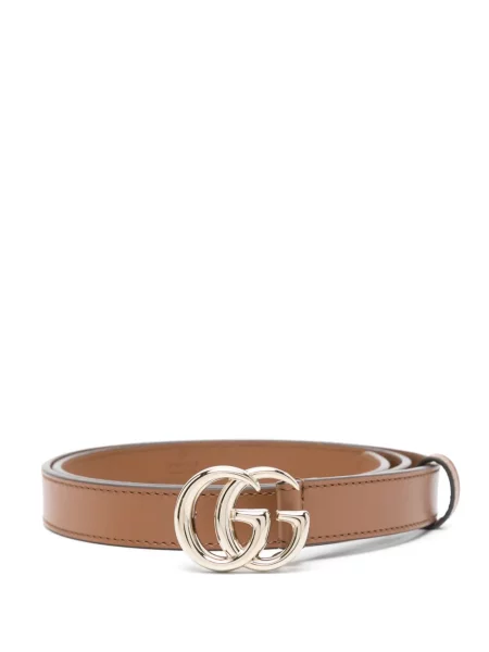 Cu centură curea Gucci cu cataramă maro