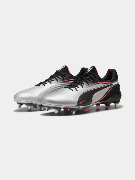 Кросівки для спорту PUMA King Ultimate Mxsg срібний комбінований верх