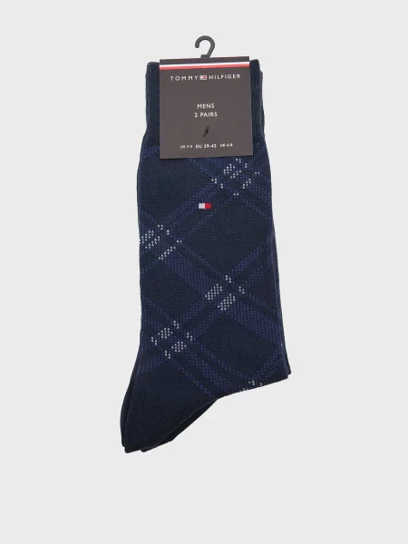 Картаті шкарпетки Tommy Hilfiger сині