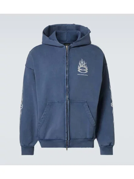 Hoodie Balenciaga modra