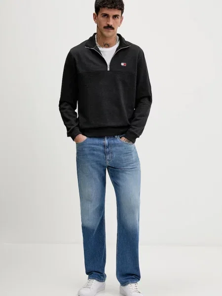 Tommy Jeans bluza gładka szary