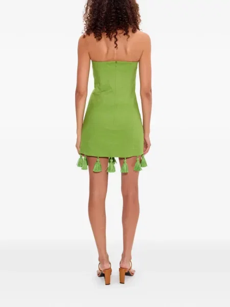 Rochie mini Simon Miller fără bretele de costum mini verde