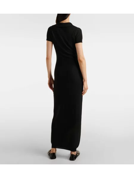 Rochie Alaïa transparente de costum negru