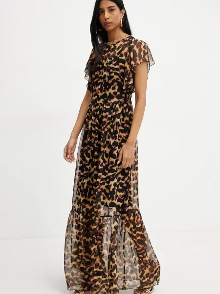 Silvian Heach rochie EGORV maxi evazati negru