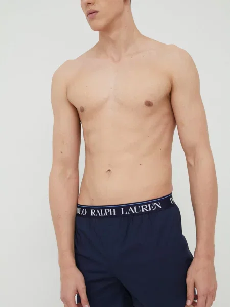 Bokserki Polo Ralph Lauren ze stretchu niebieskie