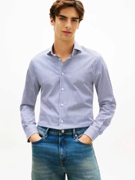 Tommy Hilfiger Cămașă plasă stretch