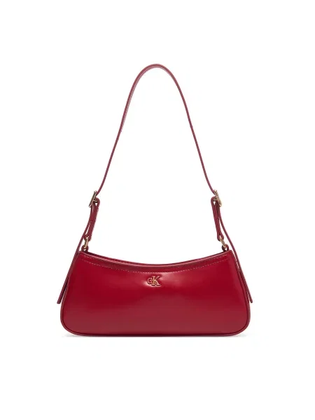 Calvin Klein Дамска чанта Ck Small Shoulder Bag Бордо червено