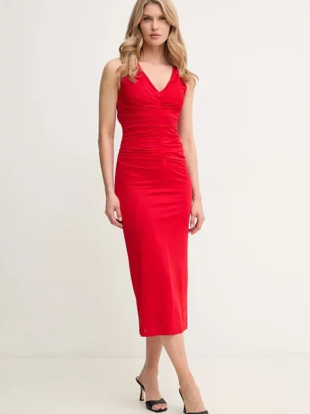 Marella rochie HARALD rosu maxi mulata