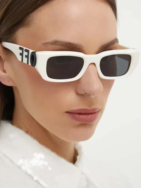 Off-White ochelari de soare femei alb
