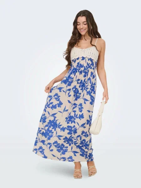 JDY Rochie de vară JDYSEZEN bej / albastru alb