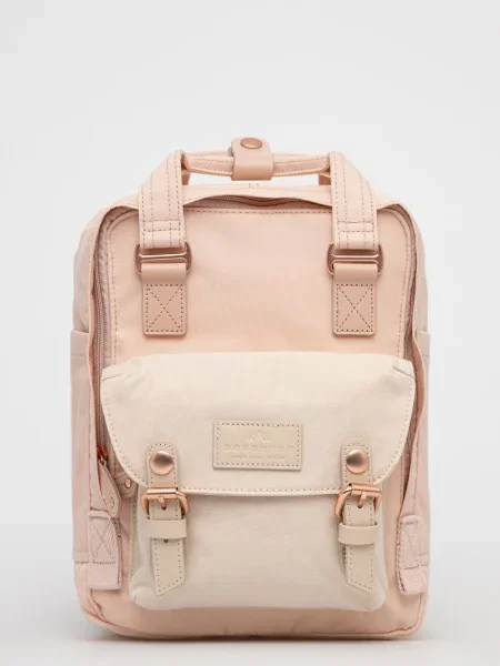 Ruksak Doughnut za žene mali jednobojni model ružičasta