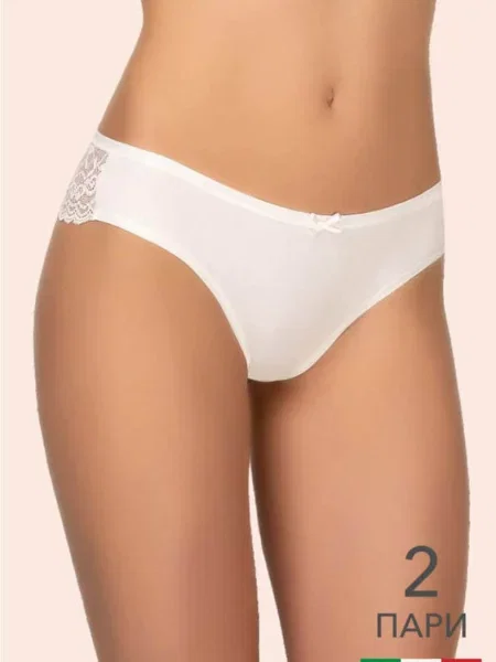 Трусики бразилиана 2 шт. СL COTTON в упаковке 2 шт. цена за комплект білі