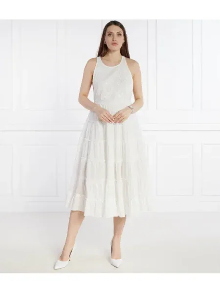 Desigual Rochie Desigual x Monsieur Christian Lacroix alb