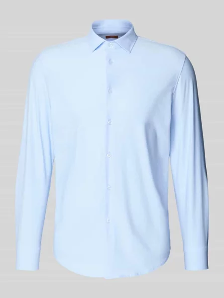 Koszula biznesowa o kroju slim fit z listwą guzikową Cruna