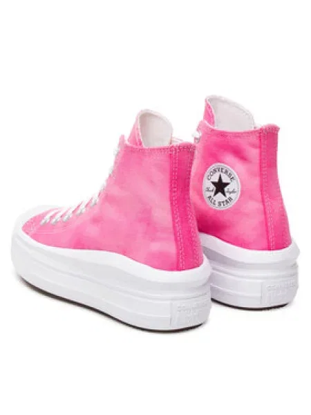 Modne superge Converse Chuck Taylor All Star Move Platform Roza bela