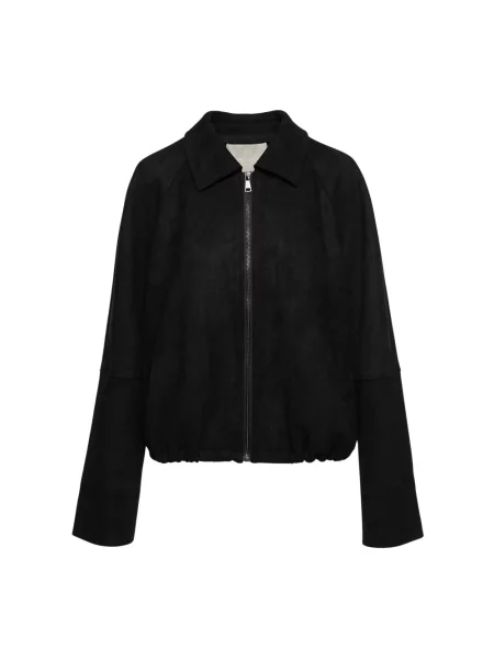Kurtka Wakakuu Icons zamszowa czarna