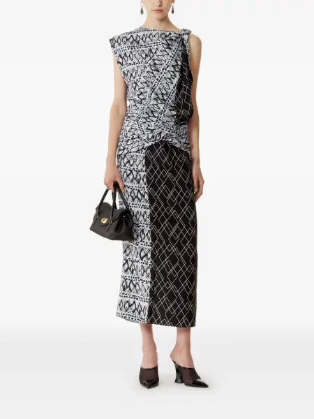 Geantă shopper Lanvin din piele negru