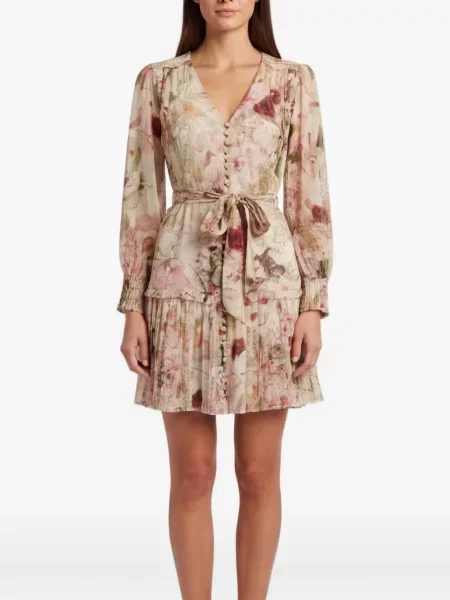 Rochie mini Zimmermann cu model floral cu imagine
