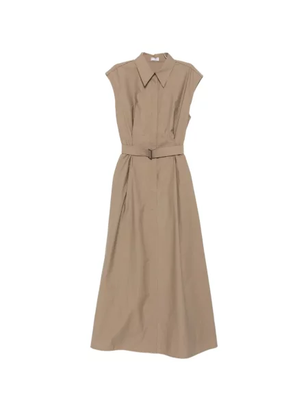 Rochie midi Brunello Cucinelli fără mâneci