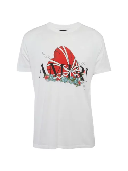 Tricou Amiri cu imagine alb