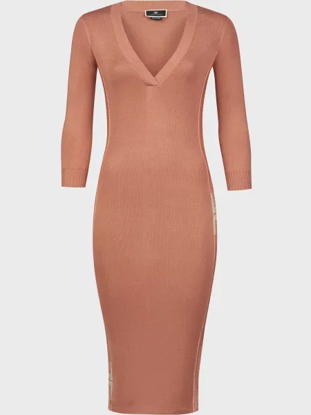 Платье Elisabetta Franchi коричневое