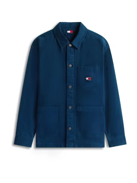 Tommy Jeans Geacă de primăvară-toamnă ESSENTIAL bleumarin