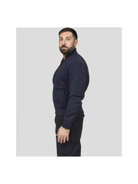 Kurtka bomber Etro z logo niebieski