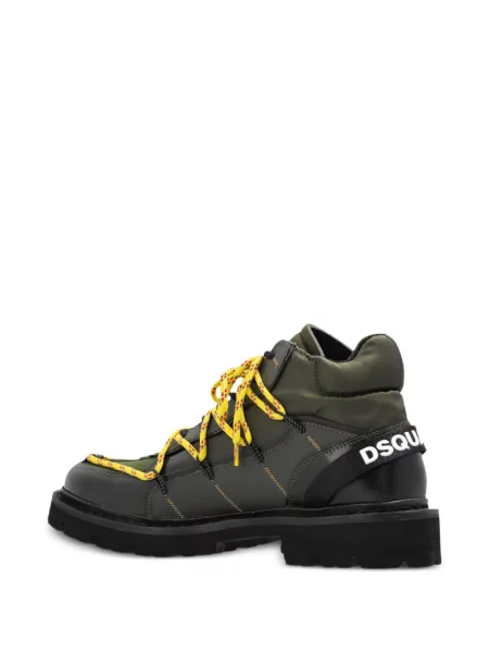 Cizme scurte Dsquared2 fără toc verde