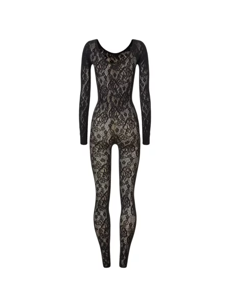 Gėlėtas nėriniuotas kombinezonas Wolford juoda