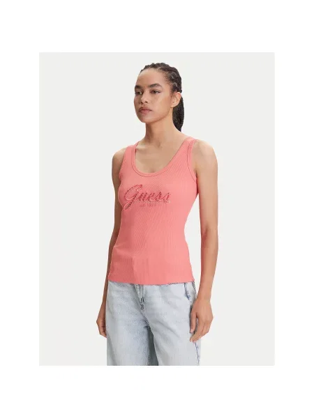 Guess Top Regular Fit roza