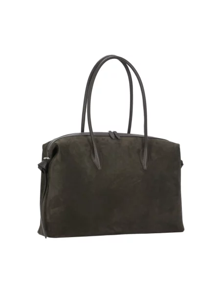 Yuzefi torebka tote zamszowa LARGE BRIOCHE DUFFLE brązowa