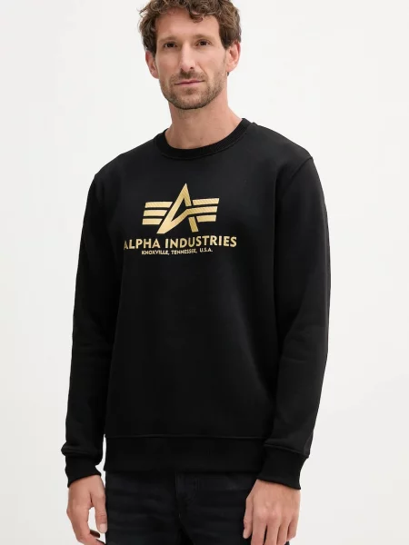 Dukserica Alpha Industries s tiskom crna