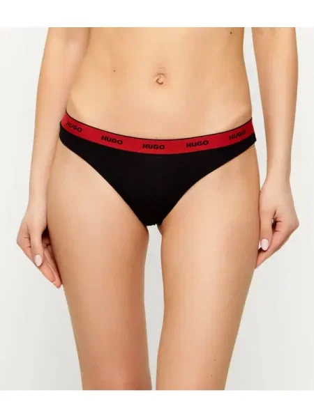 Hugo Bodywear Tanga DESIGN negru