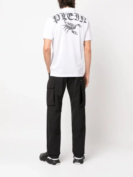 Krátké polotričko Philipp Plein bílé