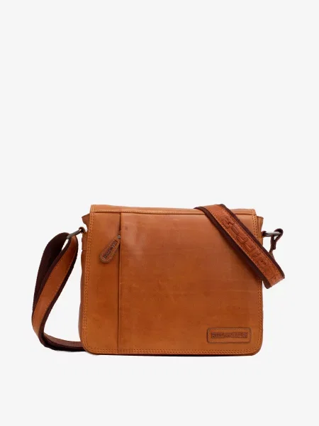 Кожаная сумка кросс-боди Hill Burry коричневая