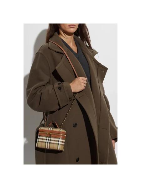 Torebka Burberry w kratę beżowa