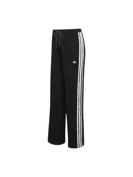 Dzianinowe spodnie Adidas na siłownię czarne