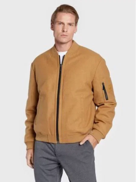 Calvin Klein Bunda bomber Blend Hero béžová