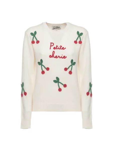 Saint Barth Swetry Kobieta S New Queen Sweater beżowy