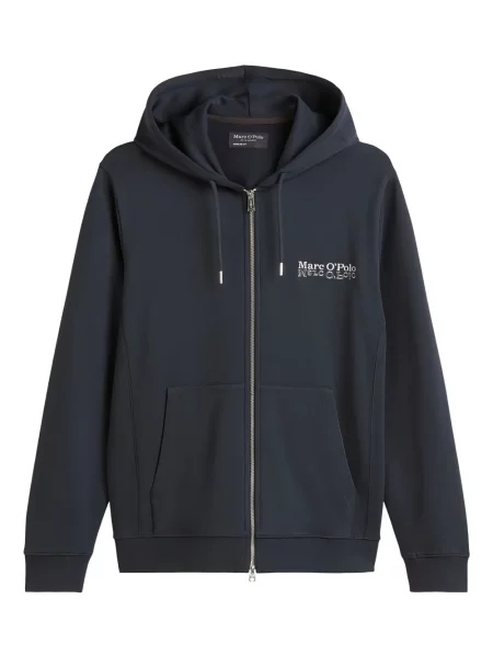 Суичър с качулка Marc O'polo синьо